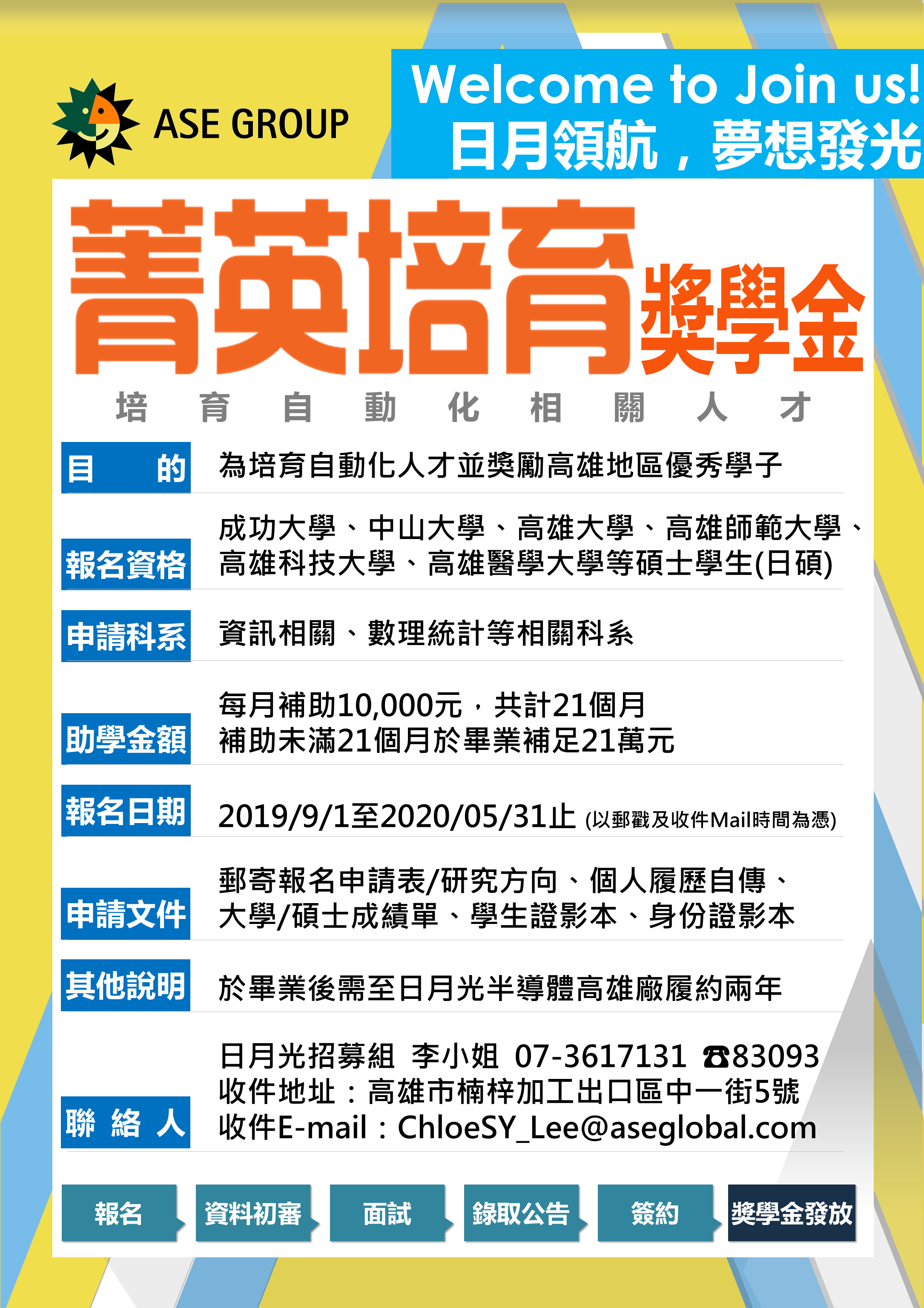 日月光獎學金